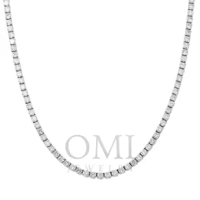 14K GOLD LAB DIAMOND TENNIS CHAIN 12.50 CT