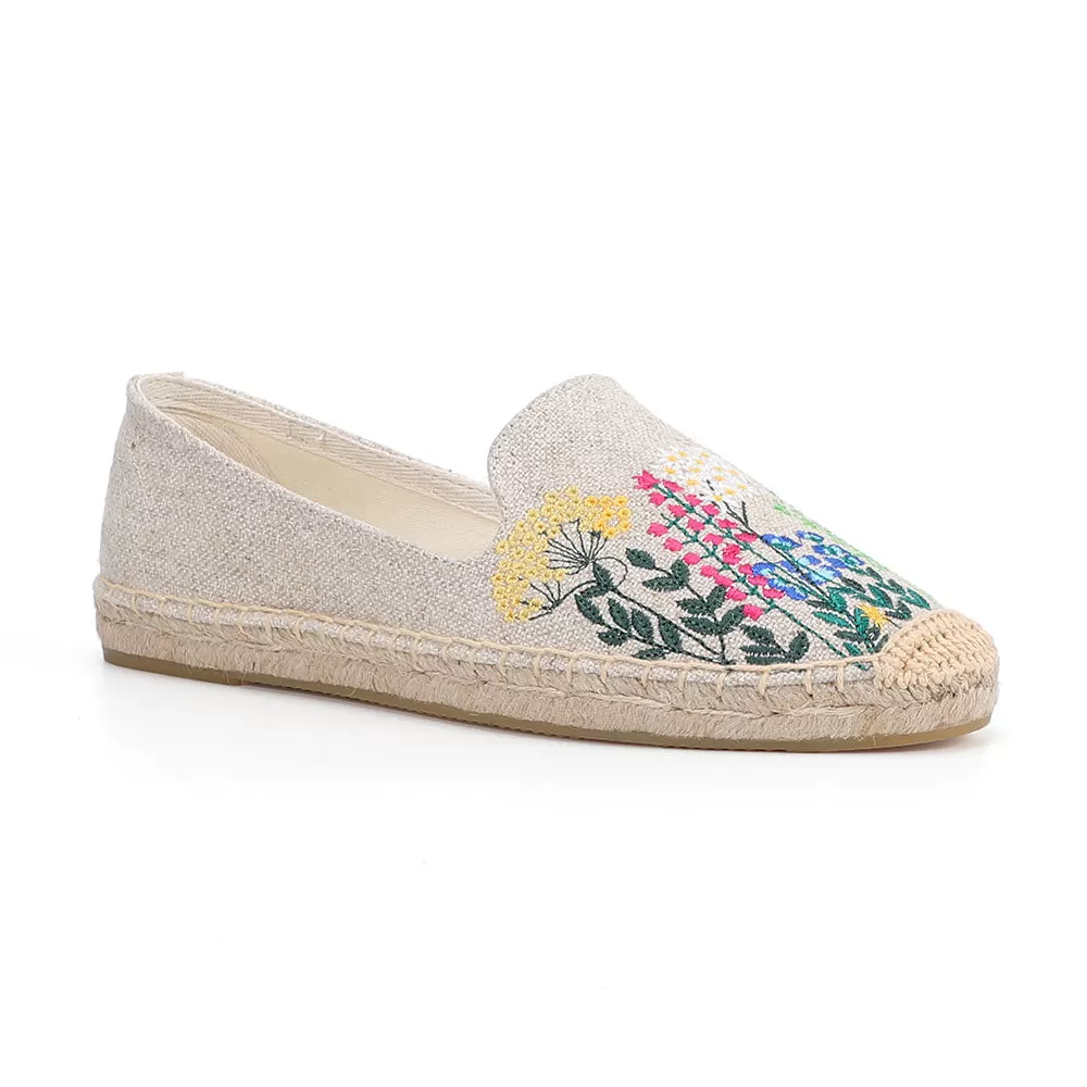 2022 Round Toe Espadrilles Shoes Flat Ladies Fashion Comfortable Womens Casual 2021Real Rushed Hemp