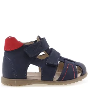 (2437-25) Emel navy closed sandals