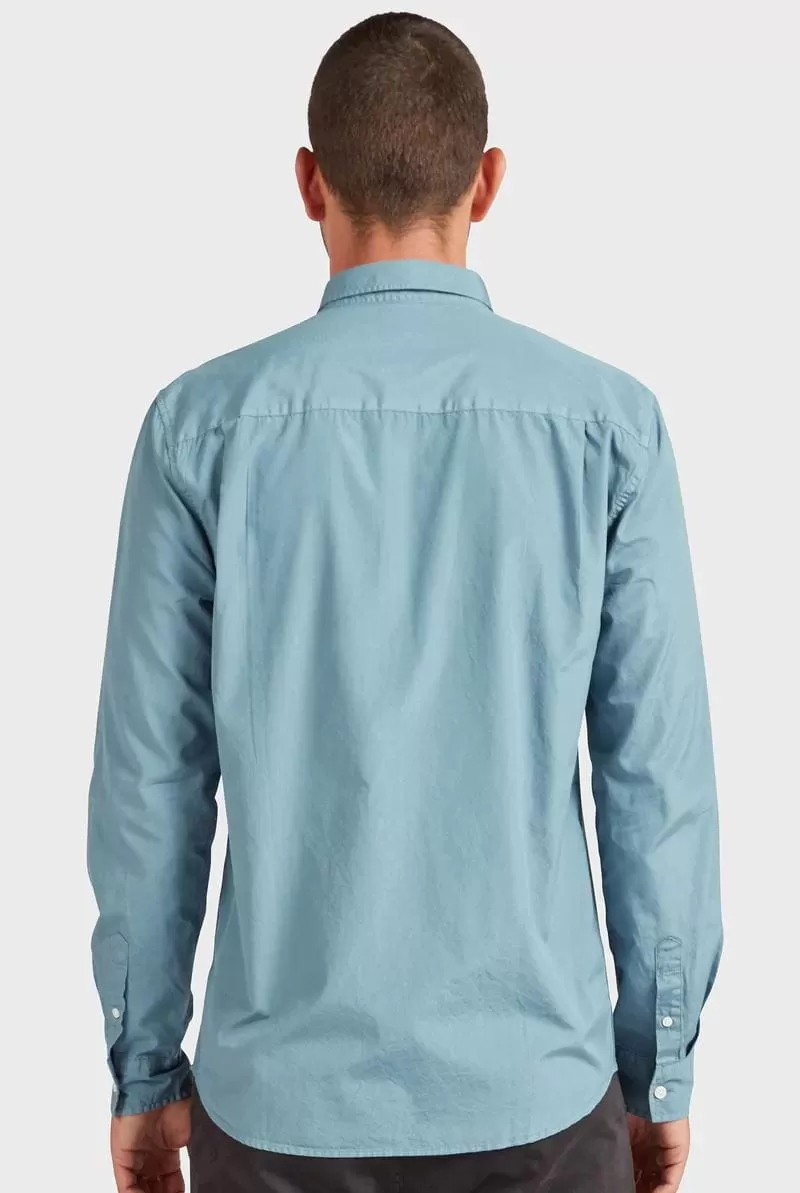 Academy Brand Men's Frank Poplin Shirt - Horizon Blue