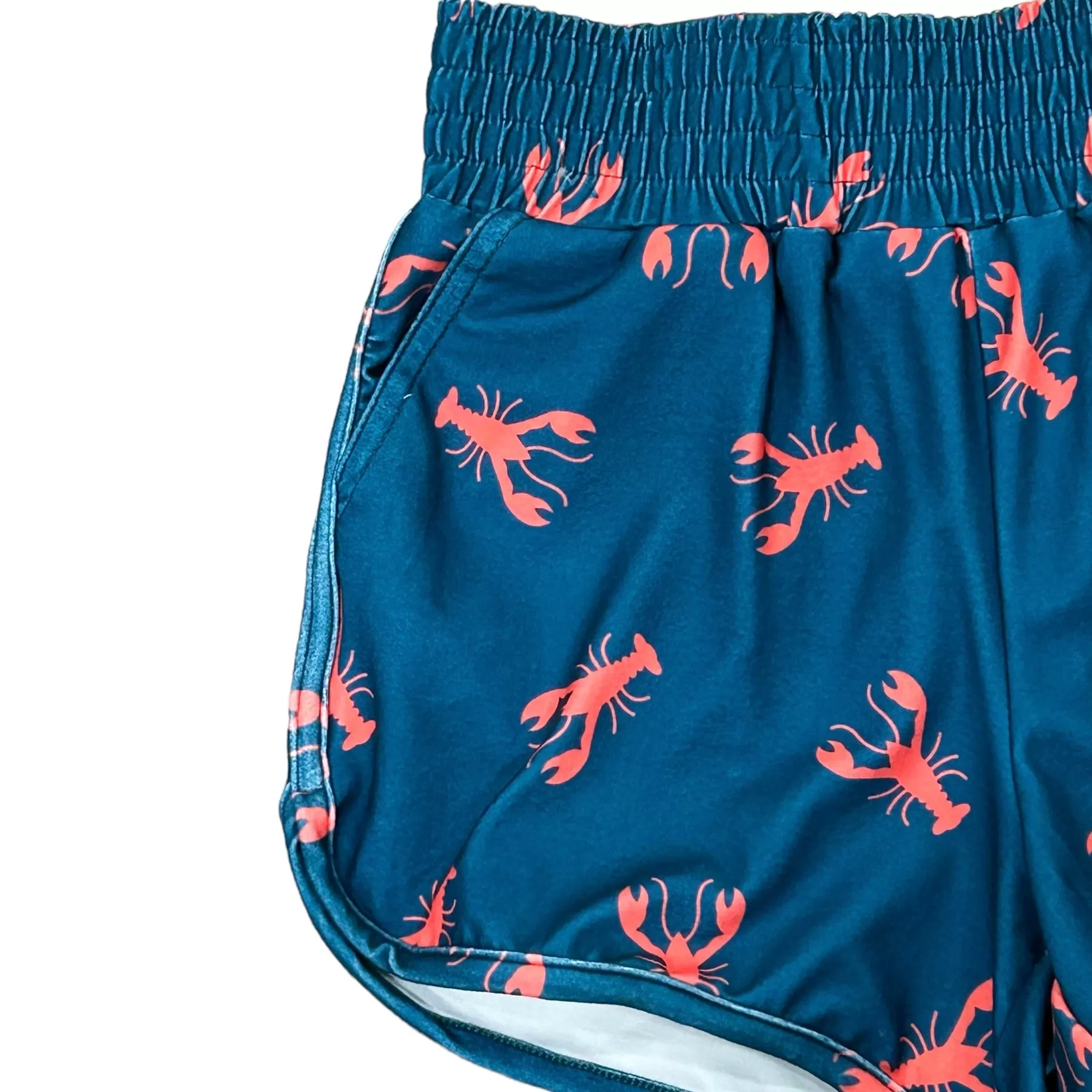 Adult Short Lounge Crop Set - Navy Crawfish