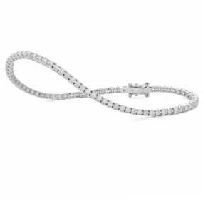 AFJ Diamond Collection  - Tennis Bracelet with Diamonds, White Gold