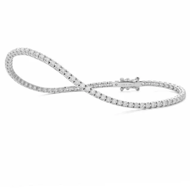 AFJ Diamond Collection  - Tennis Bracelet with Diamonds, White Gold