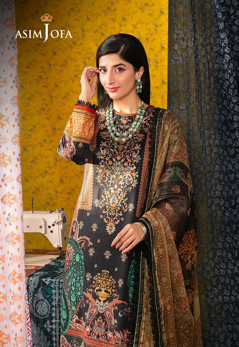 AJAR-18 EMBROIDERED LAWN 3 PCS