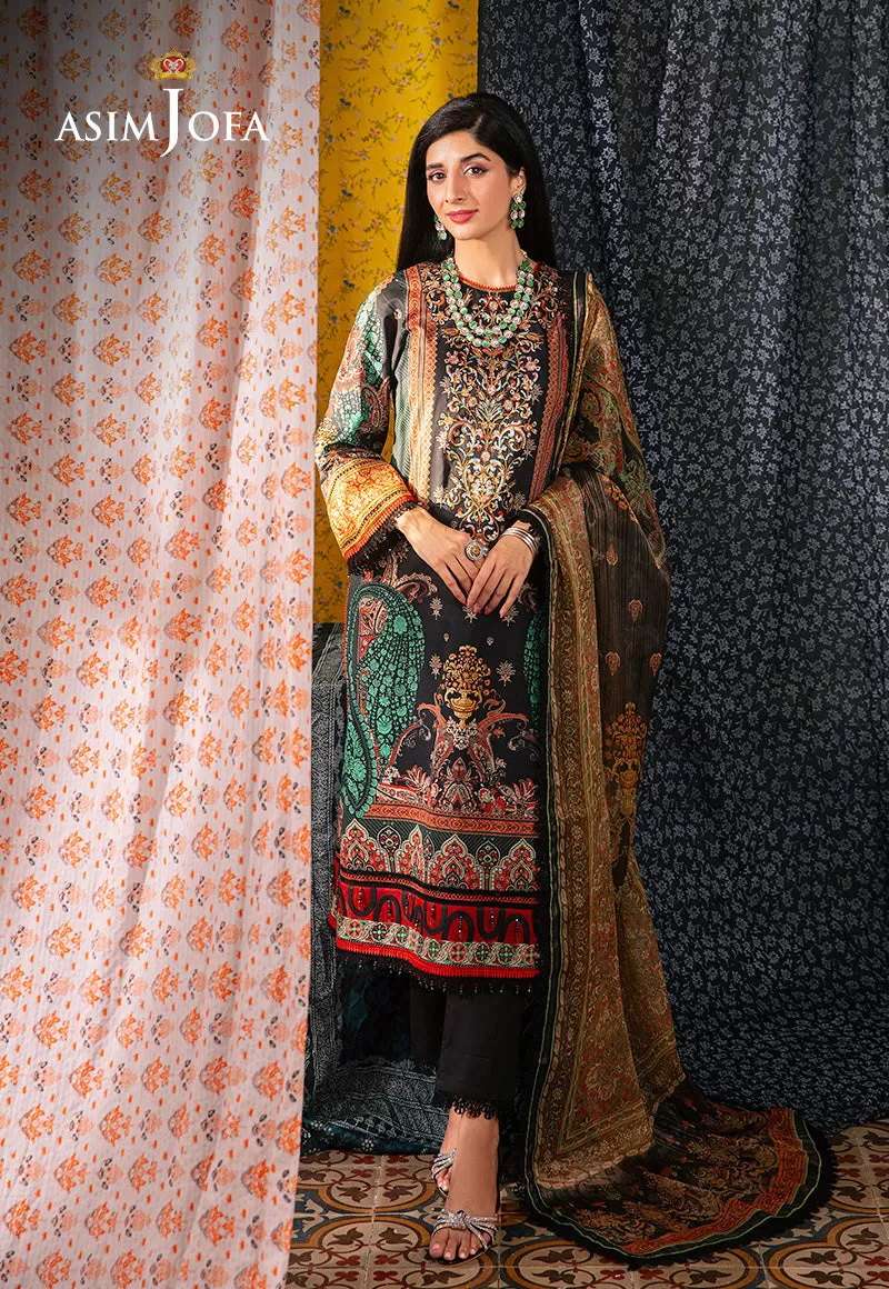 AJAR-18 EMBROIDERED LAWN 3 PCS