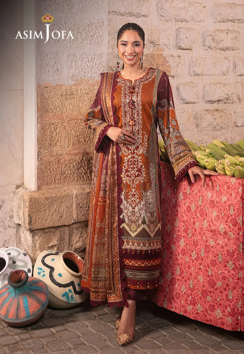 AJAR-20 EMBROIDERED LAWN 3 PCS