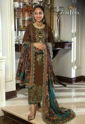 AJAWP-01 STITCHED EMBROIDERED KHADDAR 3 PCS