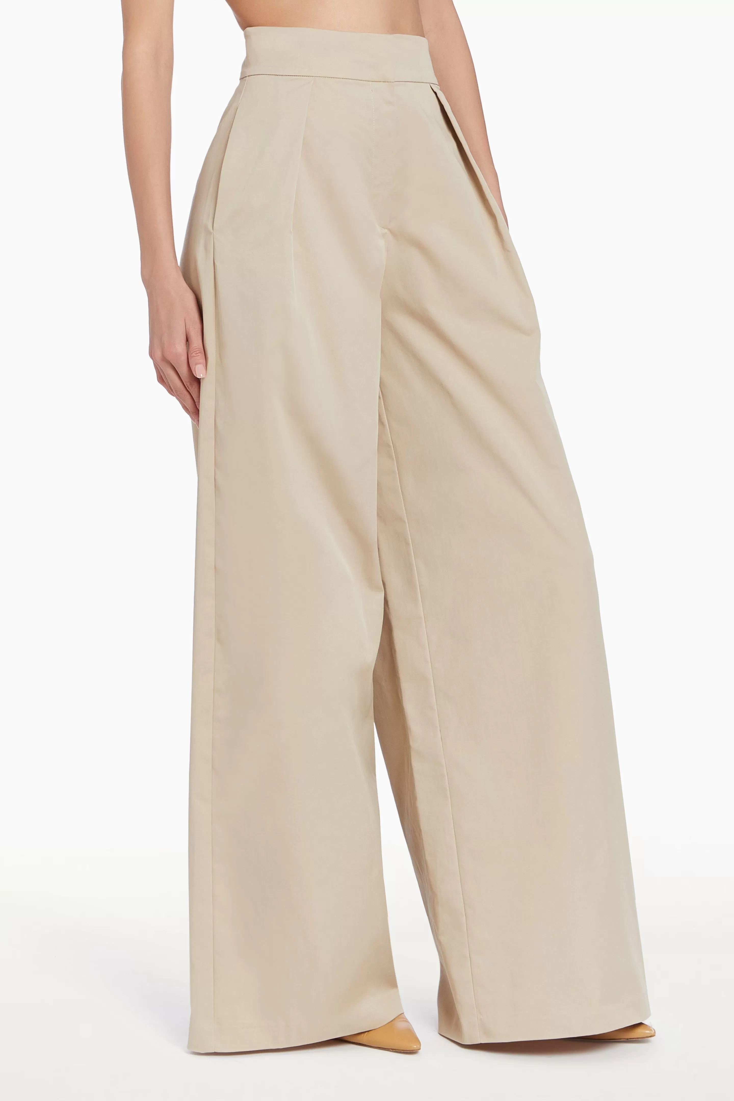 Amanda Uprichard Damaris Pants in Khaki