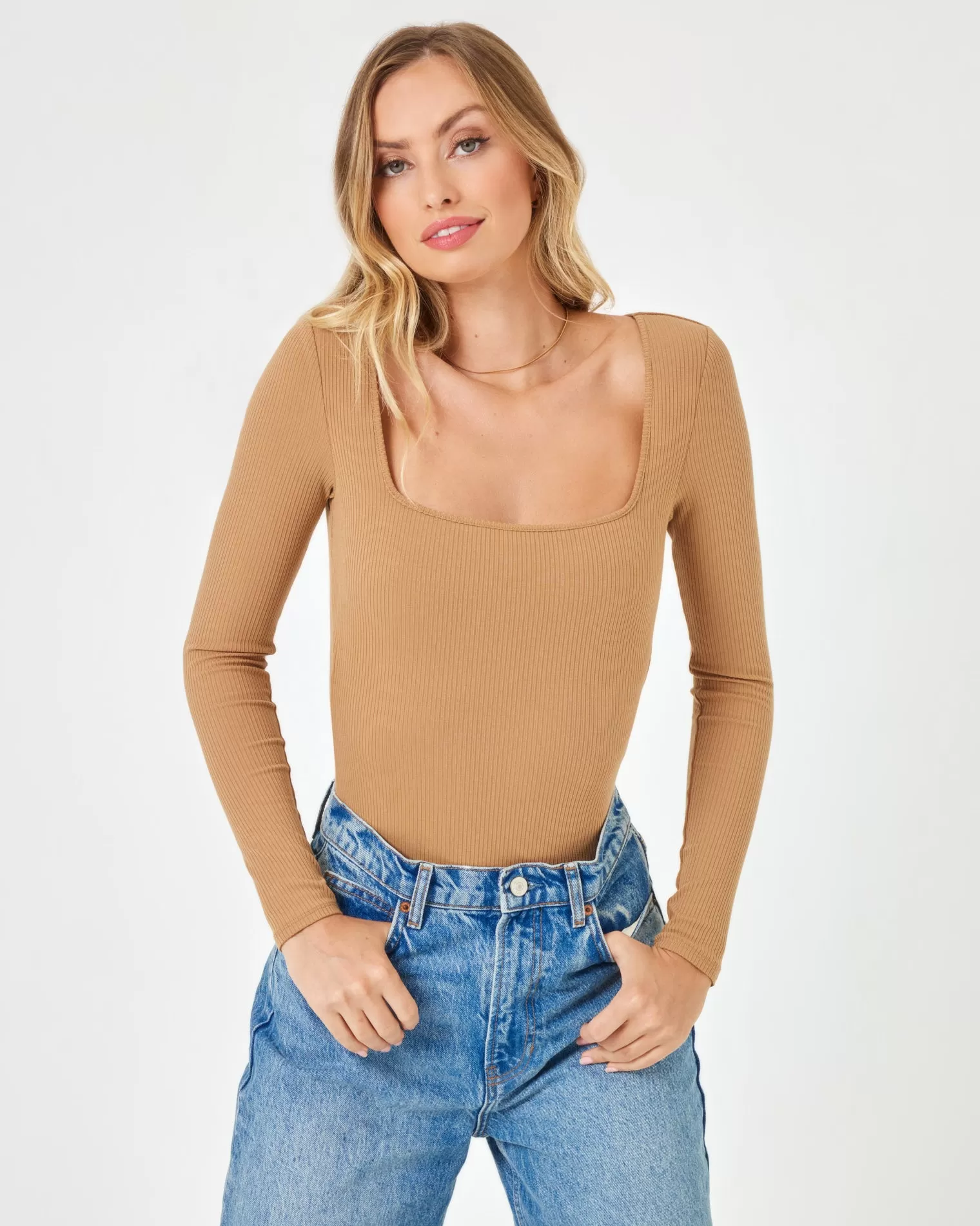 Amore Bodysuit - Camel