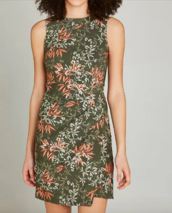 AP - coral print dress