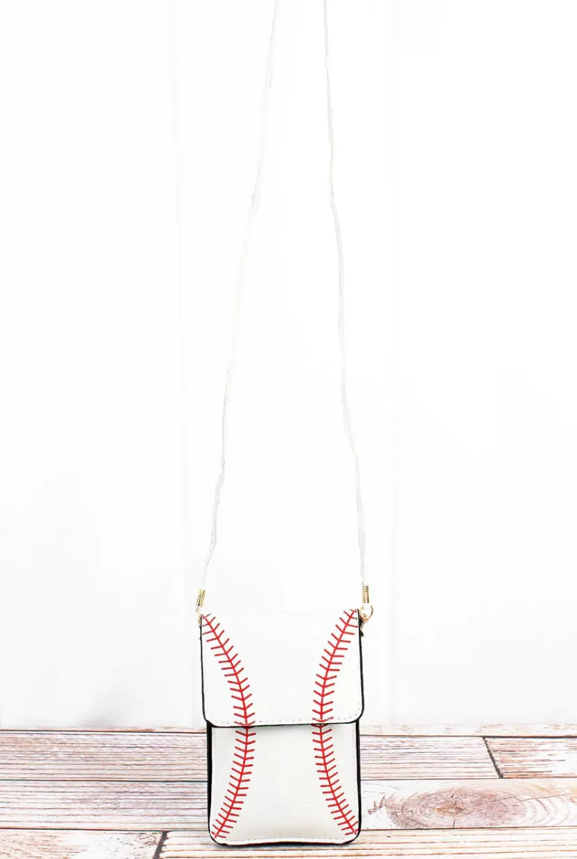 Baseball Cell Phone Crossbody Purse