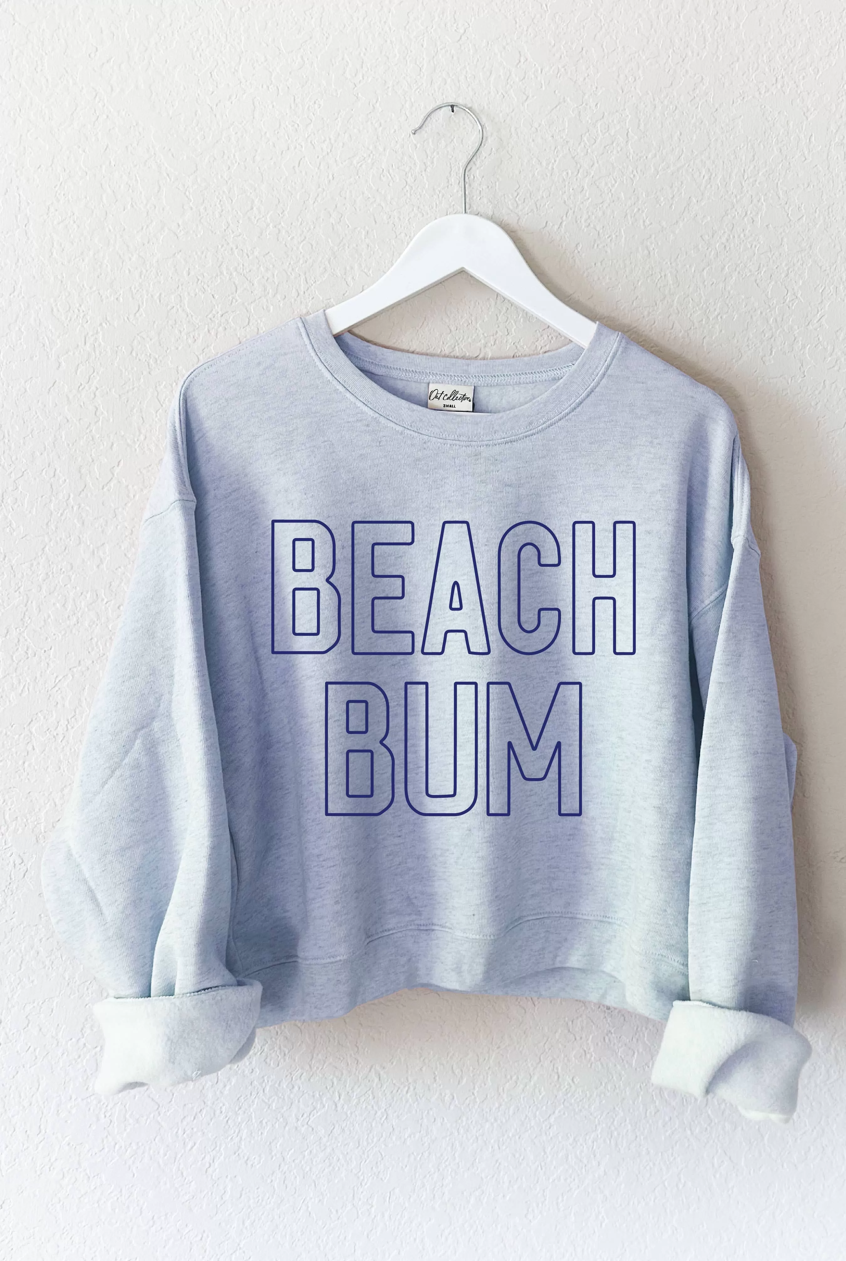 Beach Bum Mid Sweatshirt (Womens) - Light Blue