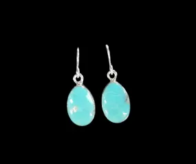 BELLE GENUINE TURQUOISE & SILVER EARRINGS