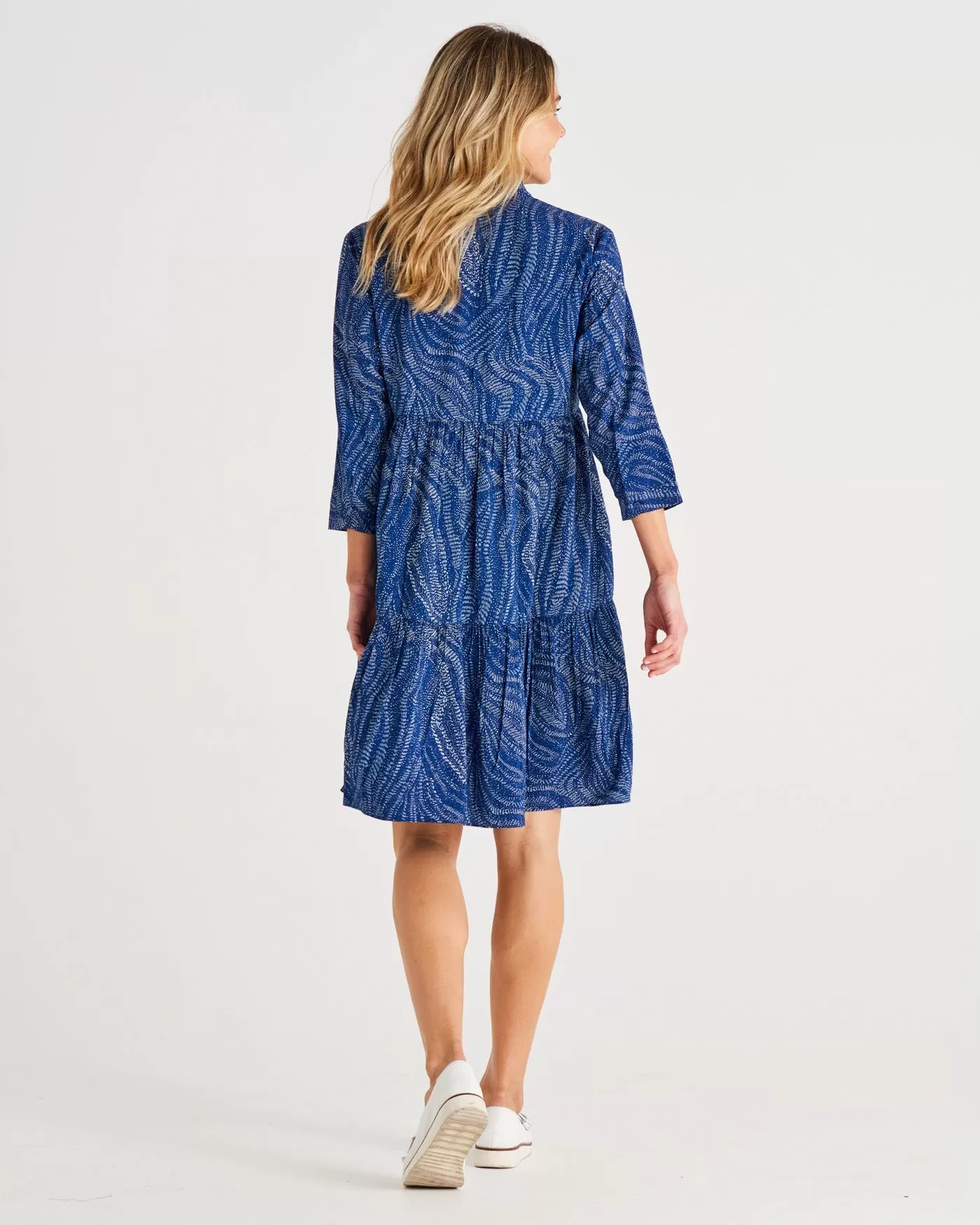 Betty Basics Georgiana Dress - Blue Print