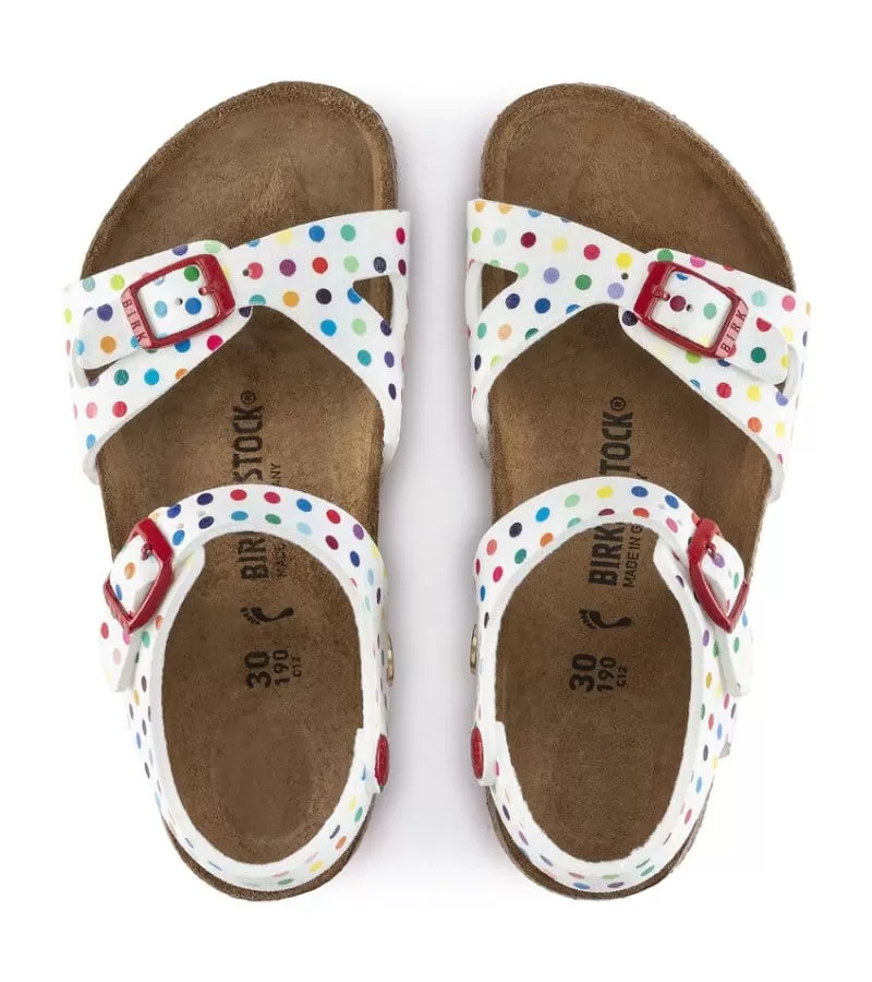 Birkenstock Junior Girls Polka Dot Sandal - Rio 1021698