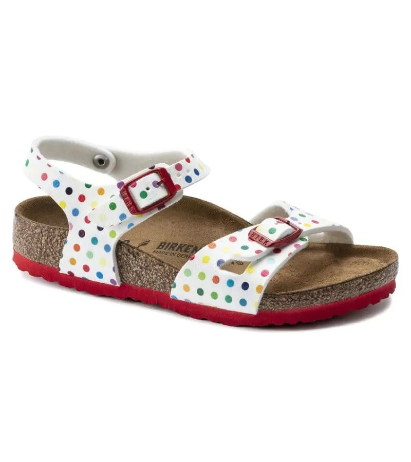 Birkenstock Junior Girls Polka Dot Sandal - Rio 1021698