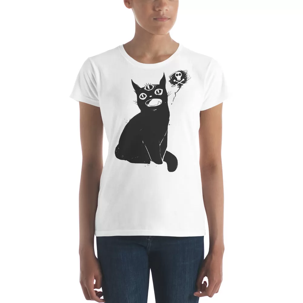 Black Cat, Ladies T-Shirt