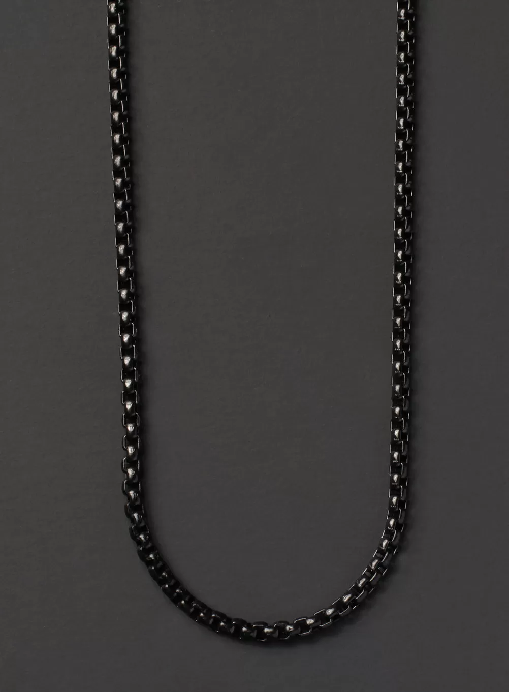 Black Stainless Steel Chain Necklace