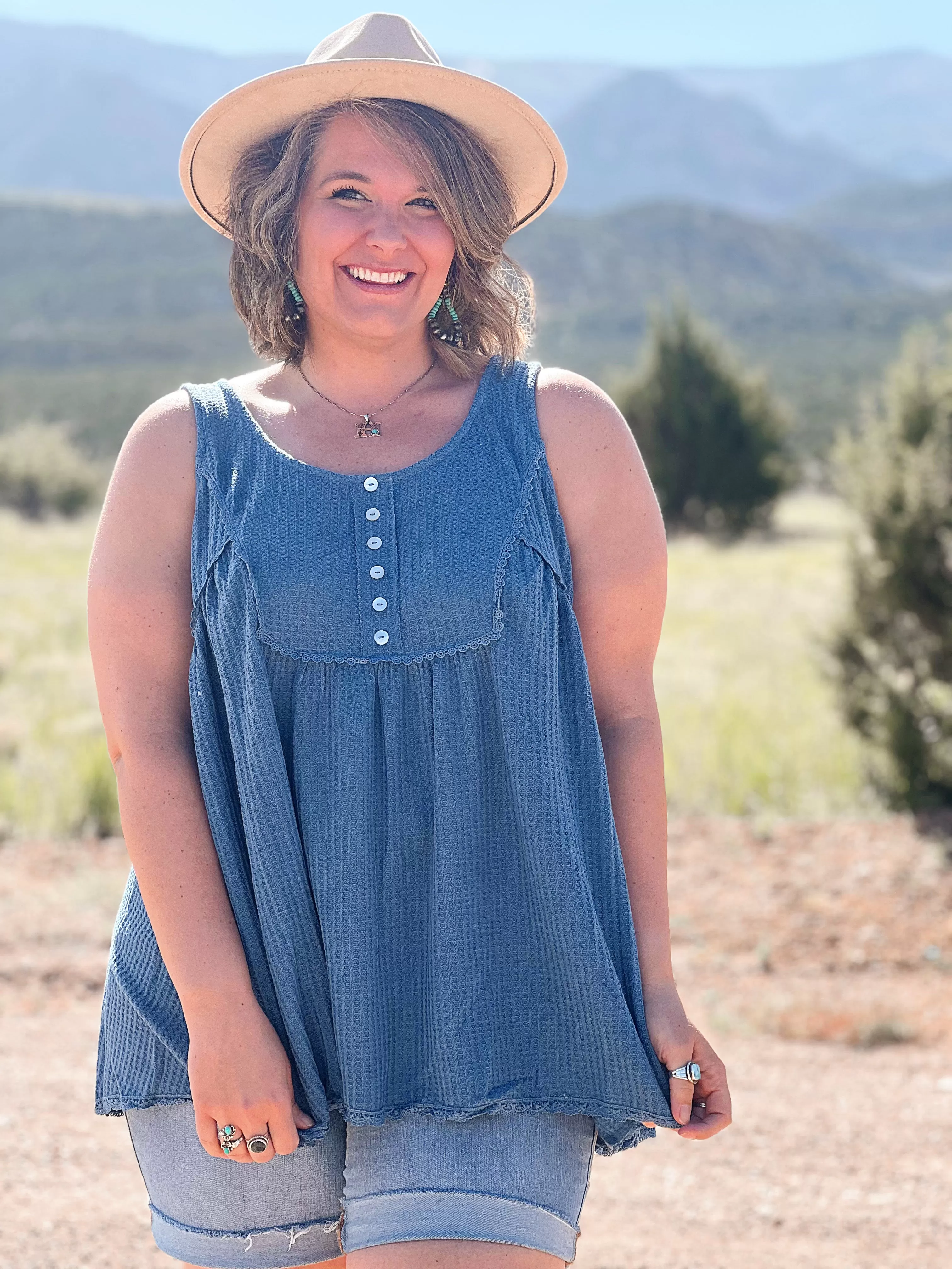 Boho Blue Tank