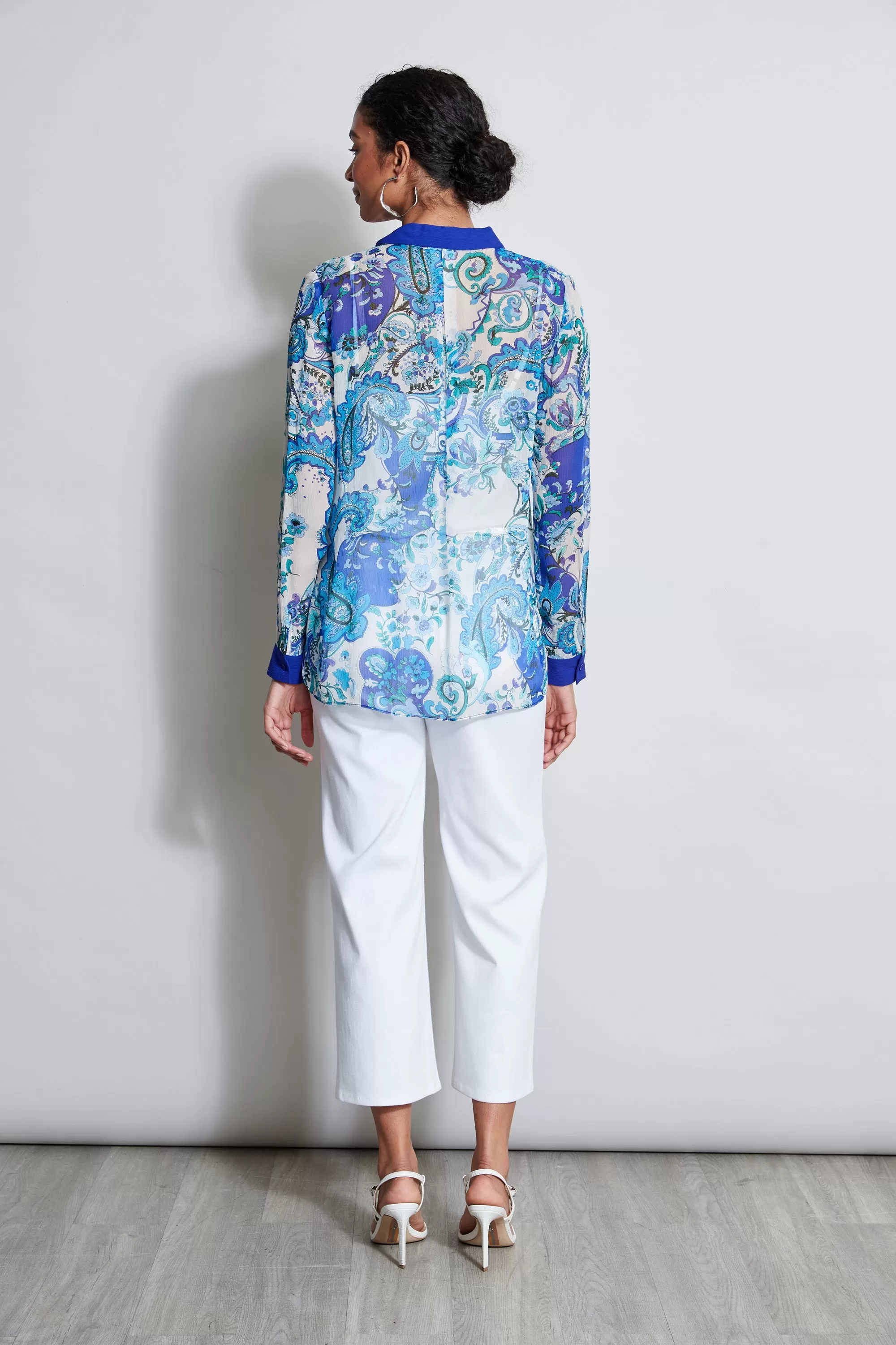 Calypso Scarf Silk Shirt