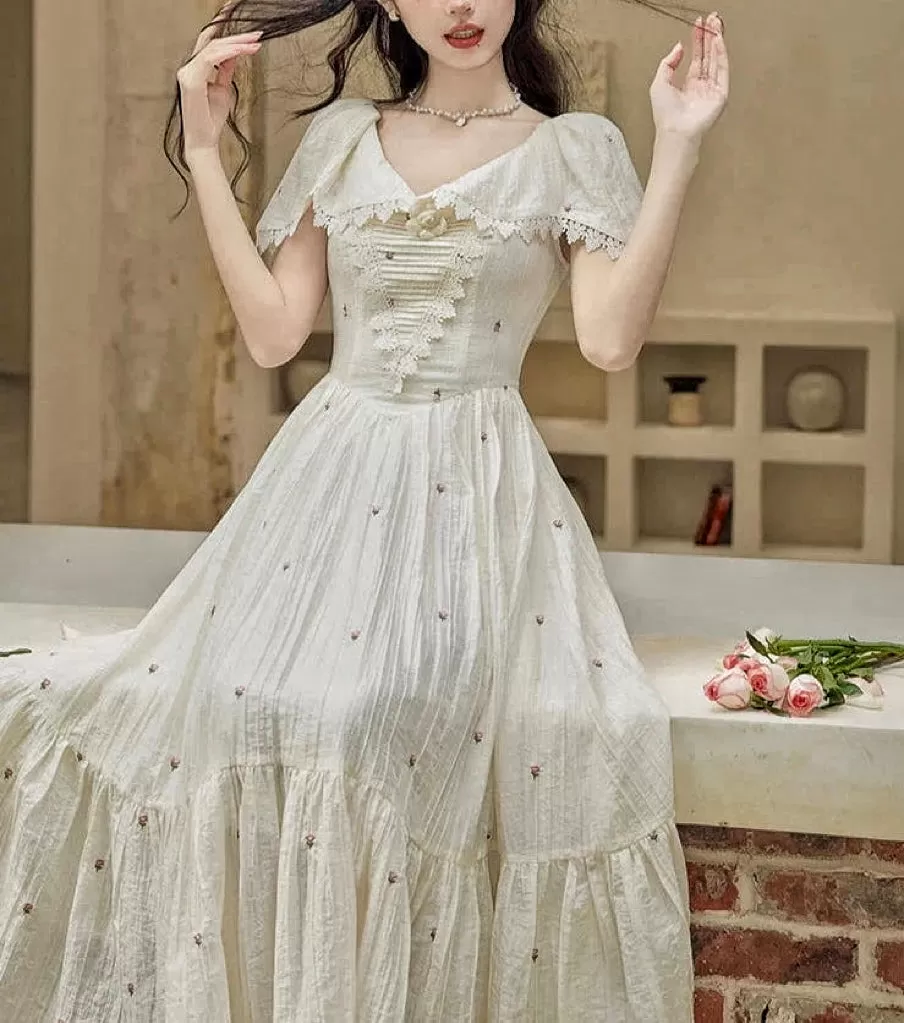 Camellia Snowspring Romantic Princesscore Dress