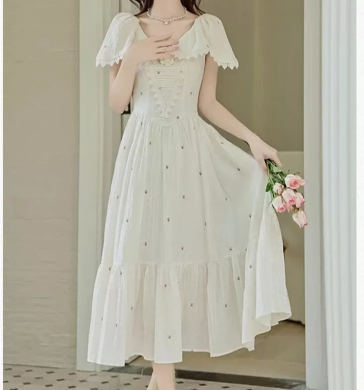 Camellia Snowspring Romantic Princesscore Dress