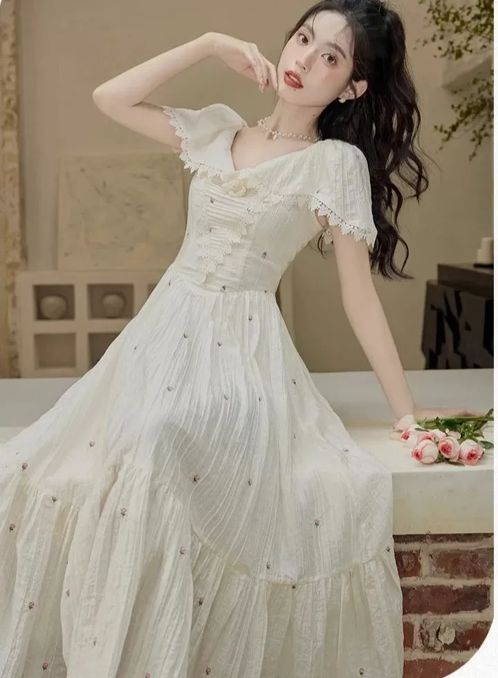 Camellia Snowspring Romantic Princesscore Dress