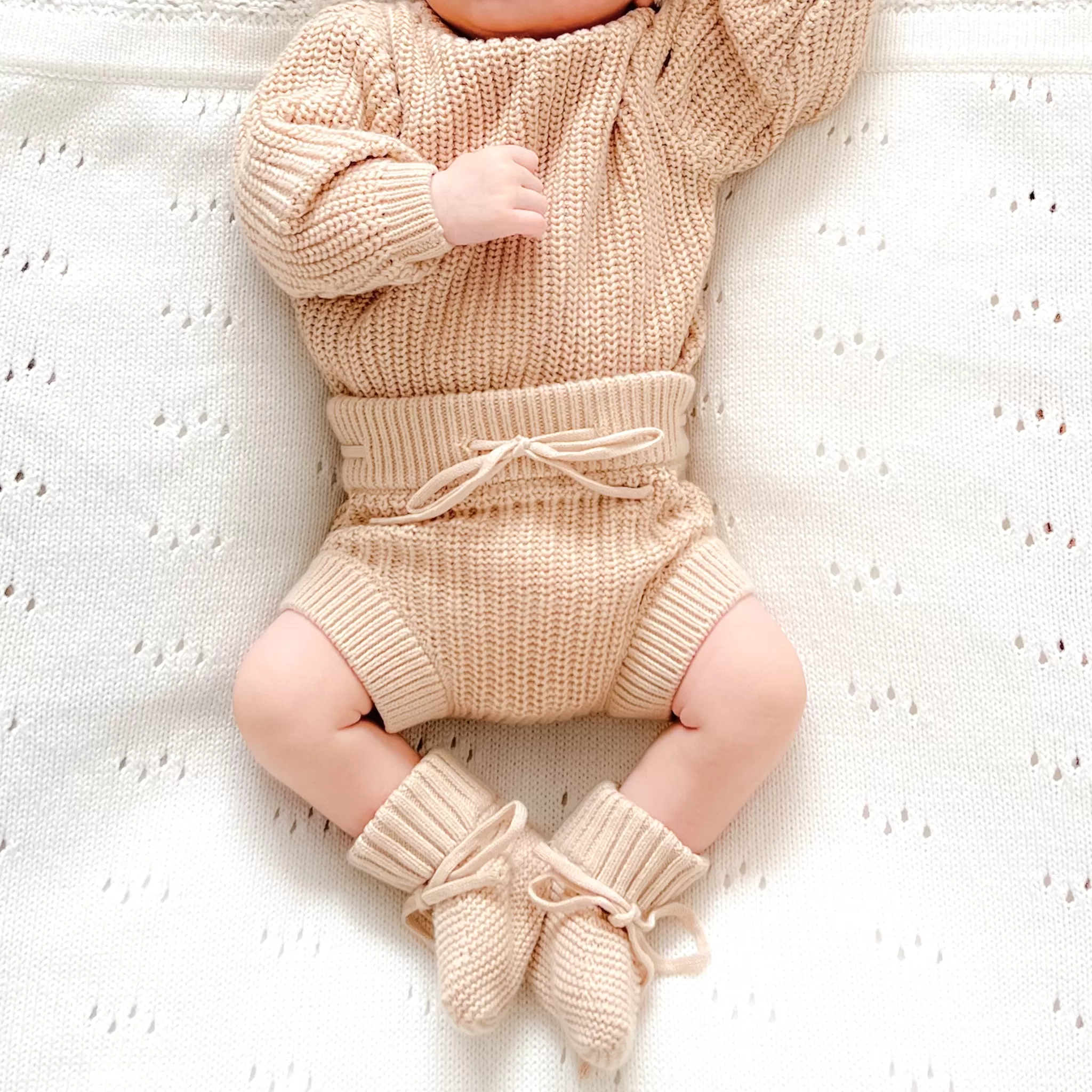 Chunky Knit Bloomers - Oatmeal