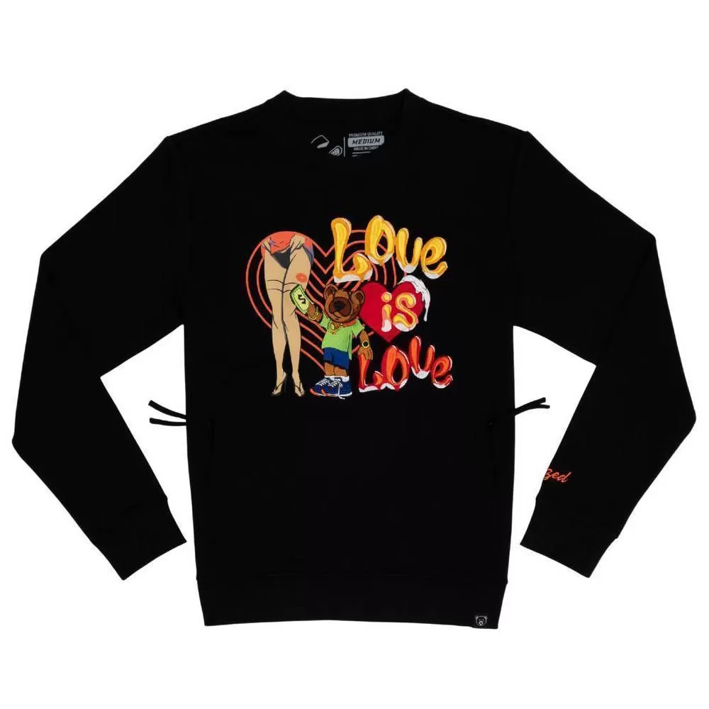 Civilized Clothing Brand Men Love is Love Crewneck Black