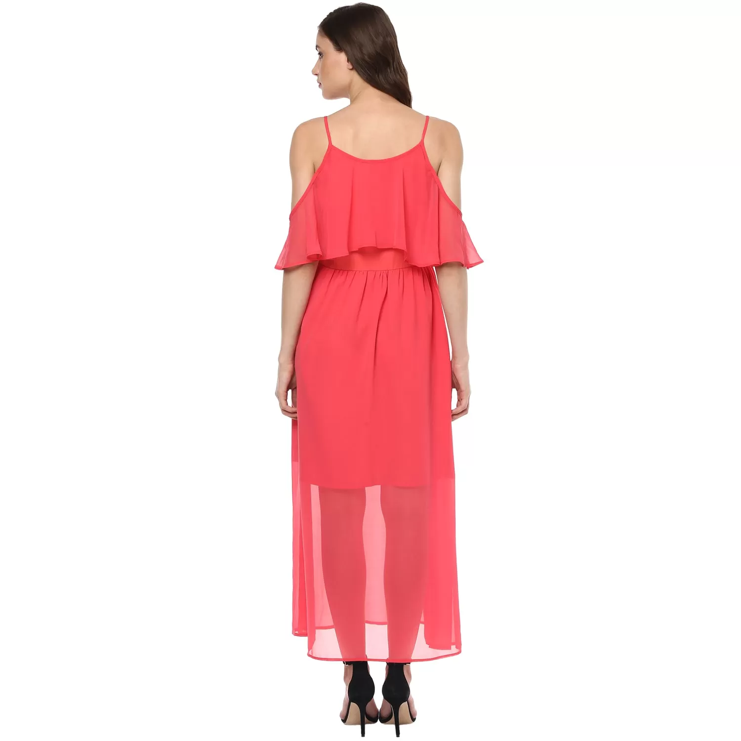 Cold-Shoulder Maxi Dress