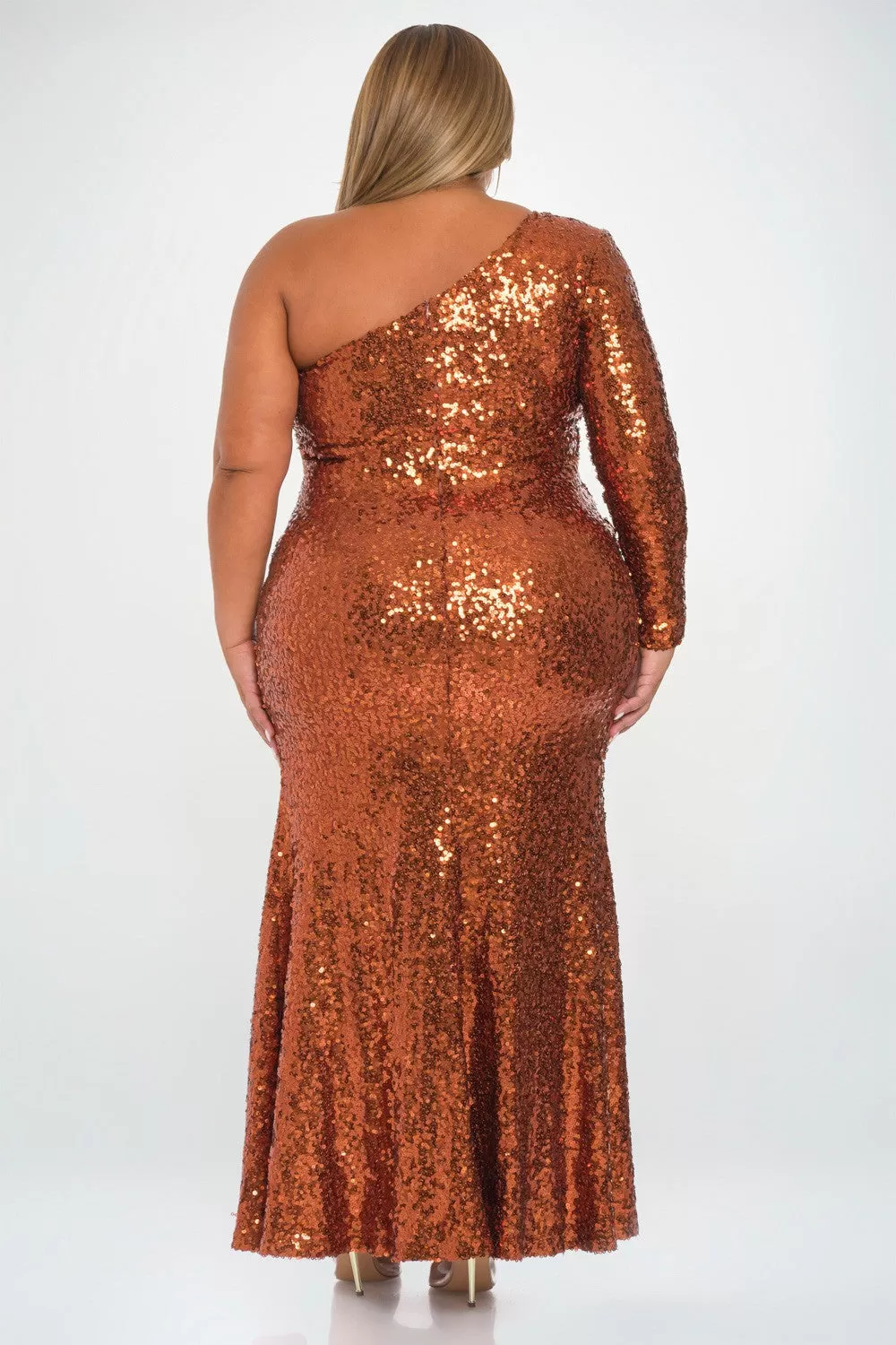 Copper Sequin Maxi Dress *Ashlee’s Pick