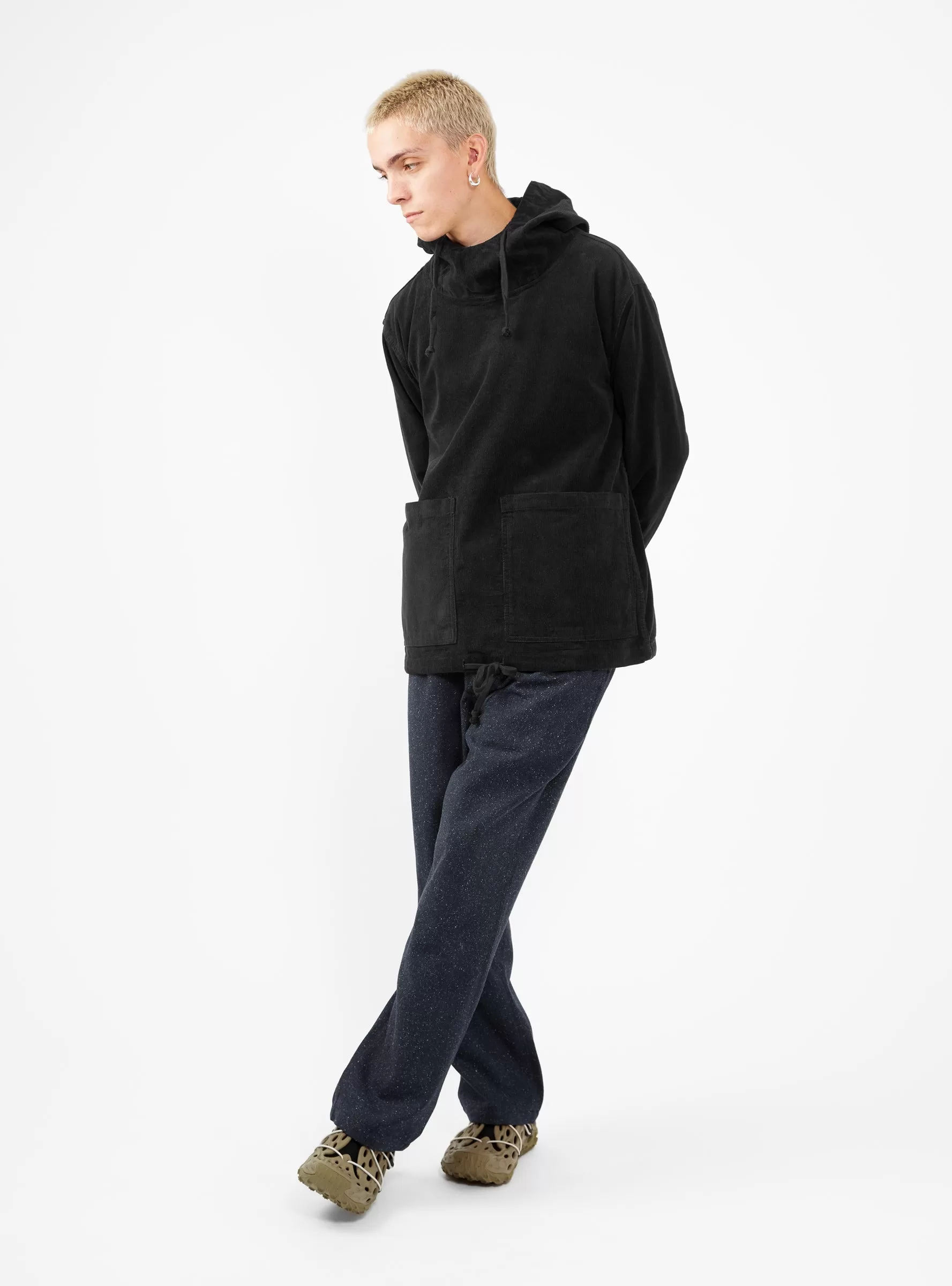 Corduroy Market Smock Black