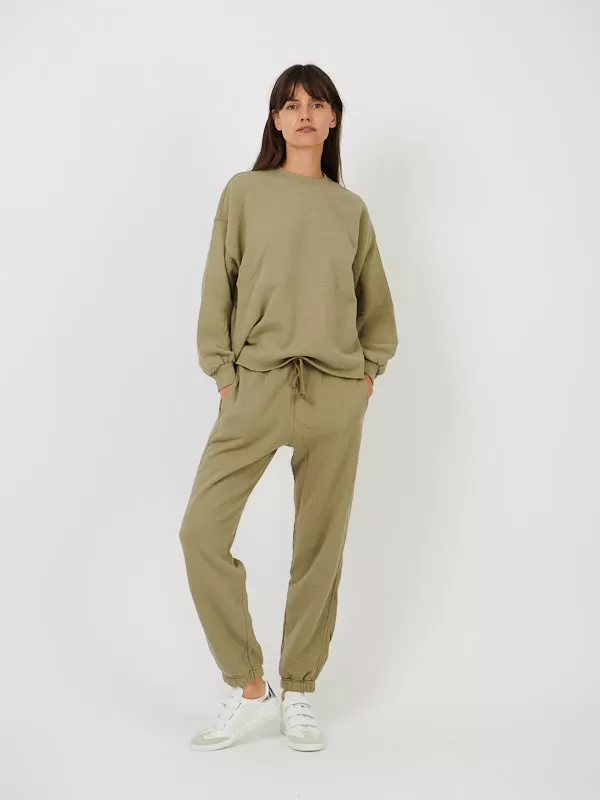 Devi Sweatpant in Green Agate