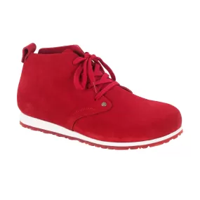 Dundee Plus Ladies Red Suede Leather