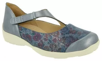 Easy B Gannet Ladies Velcro Strap Shoe 75062N