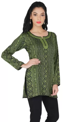 Elegant Green Short Kurti for Women – Stylish and Comfortable