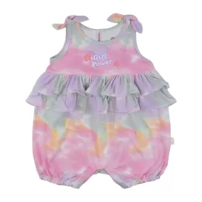 Elegant Kids Tye & Dye Bubble Romper -Girl Power