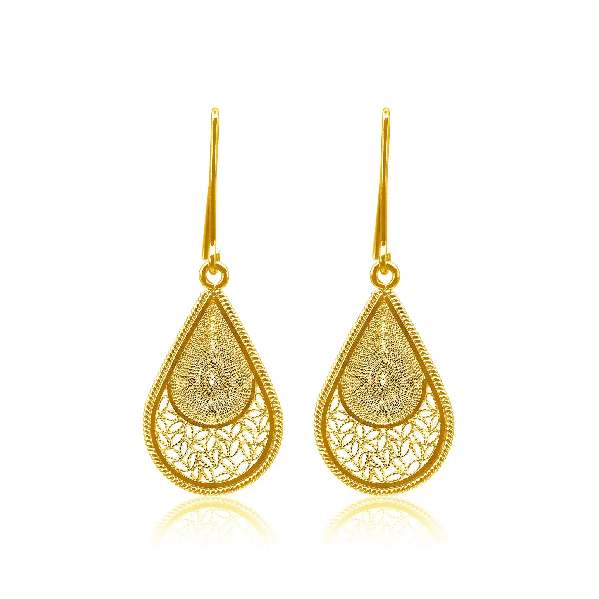 ELM GOLD MEDIUM EARRINGS FILIGREE