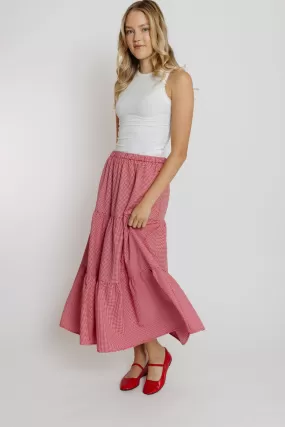 Emilie Skirt in Red Gingham