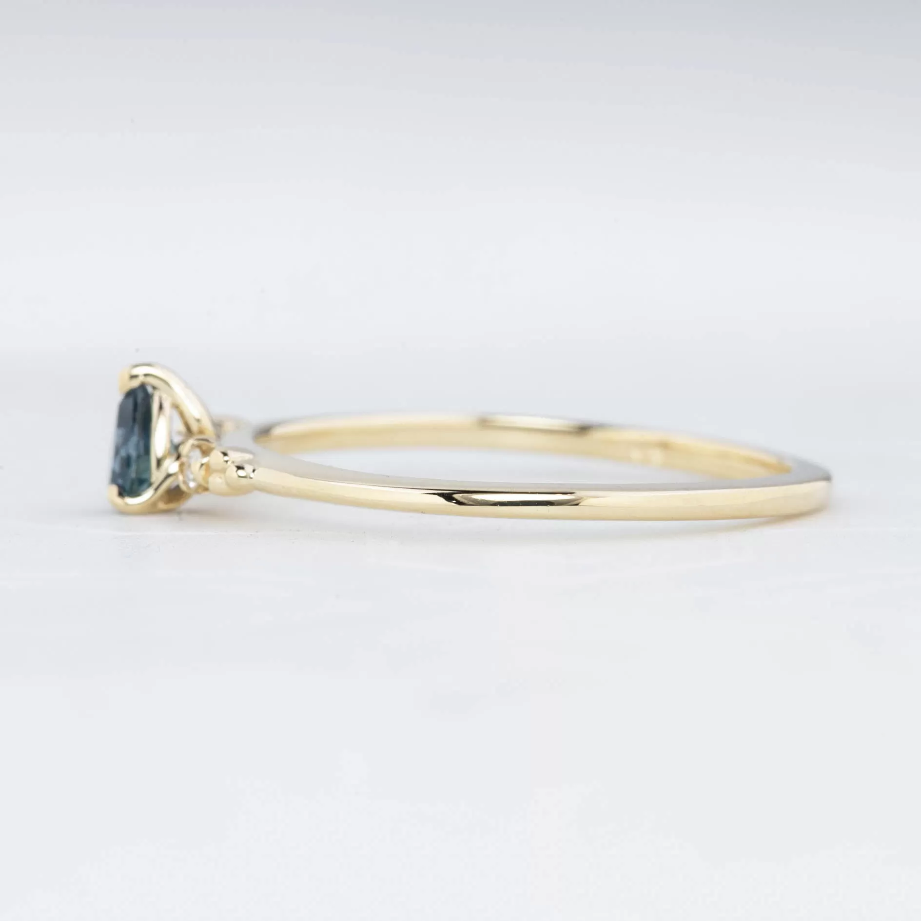 Estel Ring - 0.15ct Blue Montana Sapphire Ring