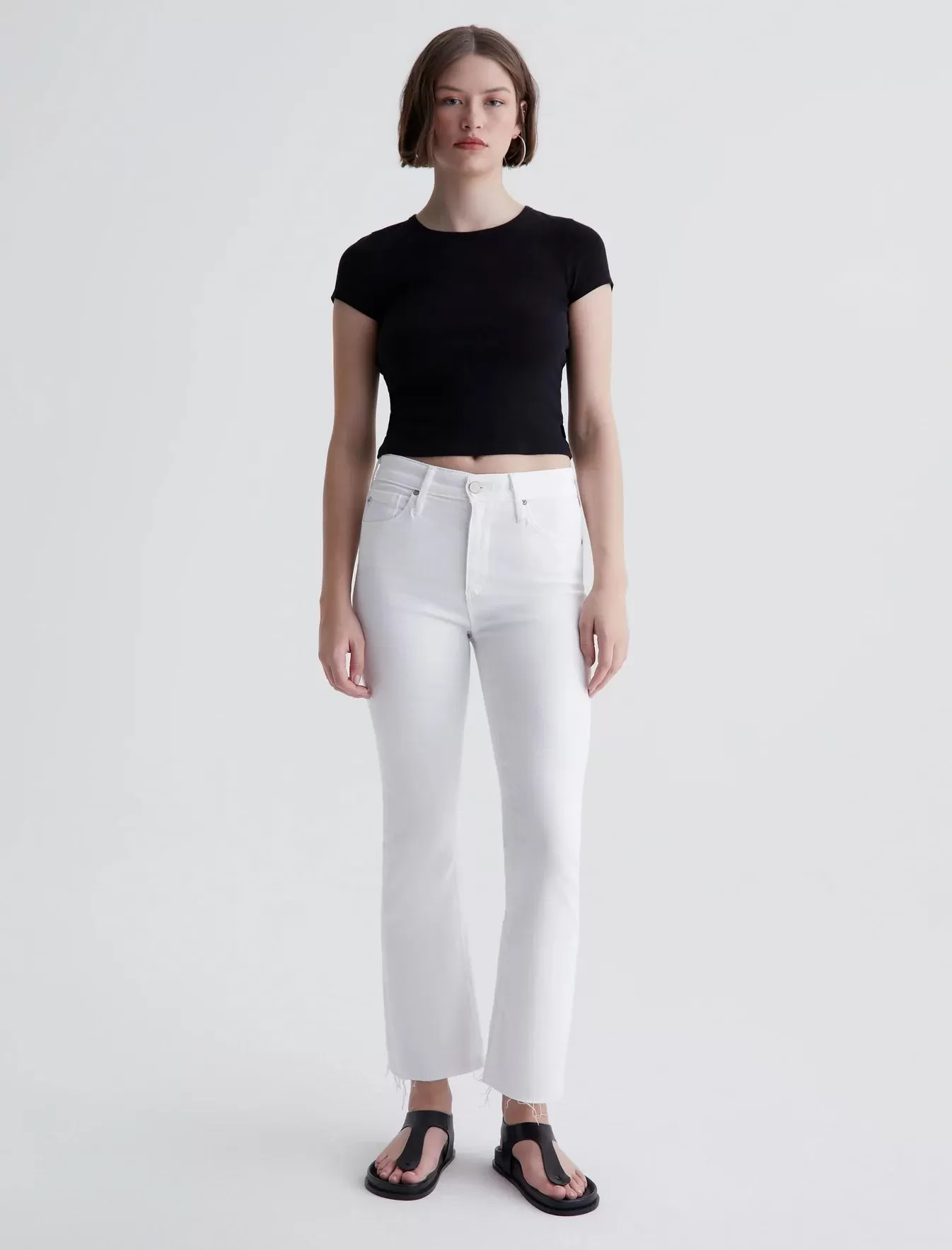 FARRAH BOOT CROP (MODERN WHITE) - A.G. DENIM