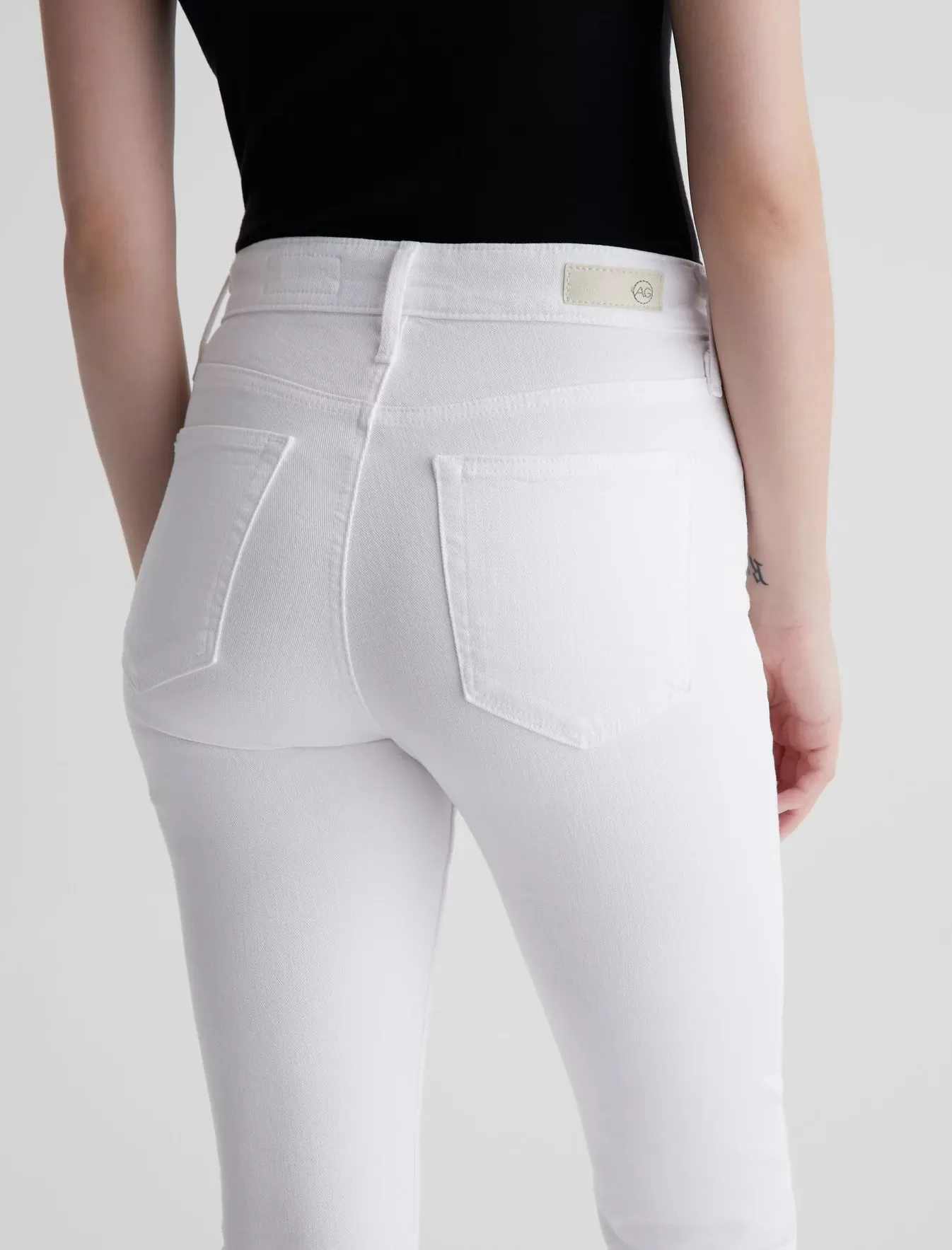 FARRAH BOOT CROP (MODERN WHITE) - A.G. DENIM