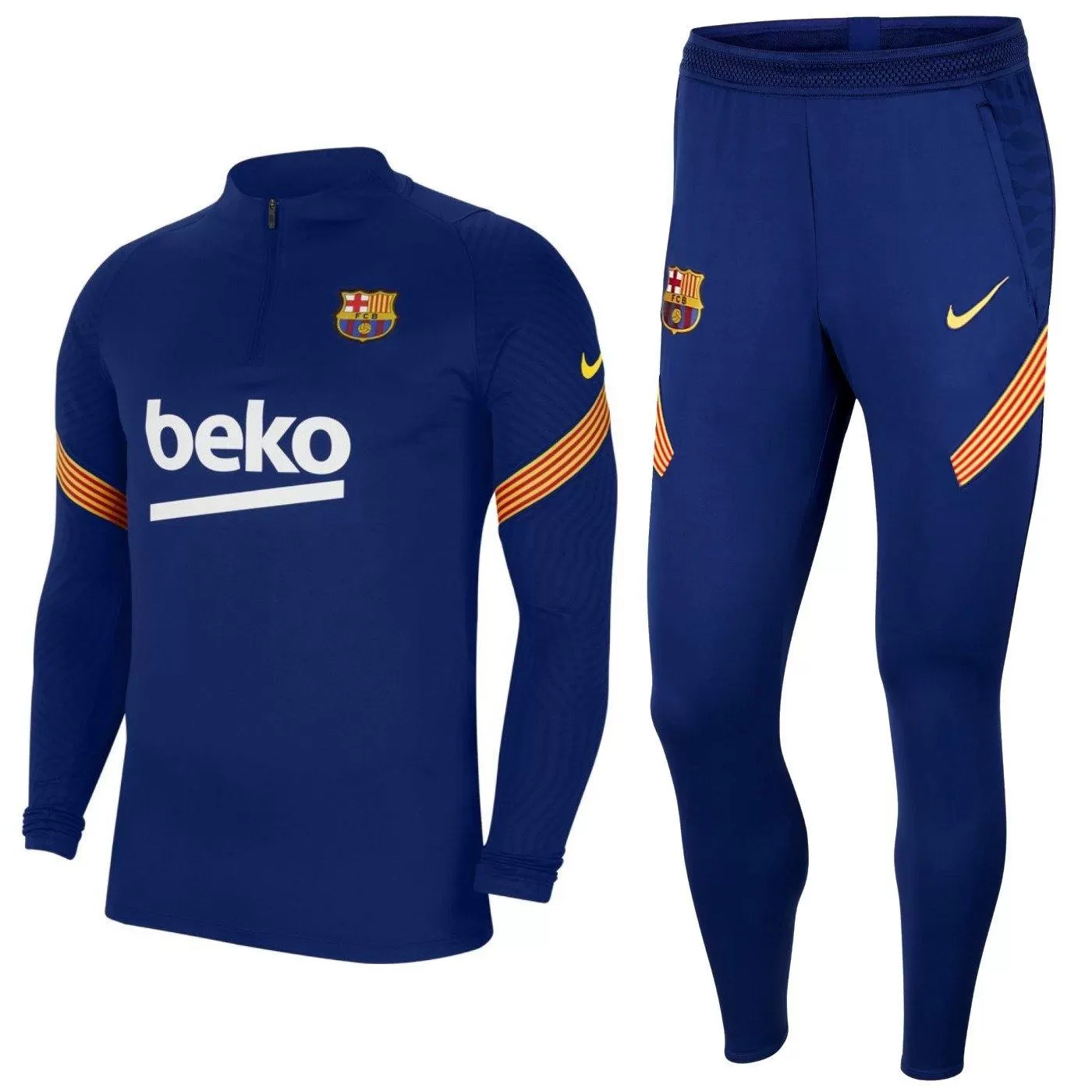 FC Barcelona soccer navy training technical tracksuit 2020/21 - Nike