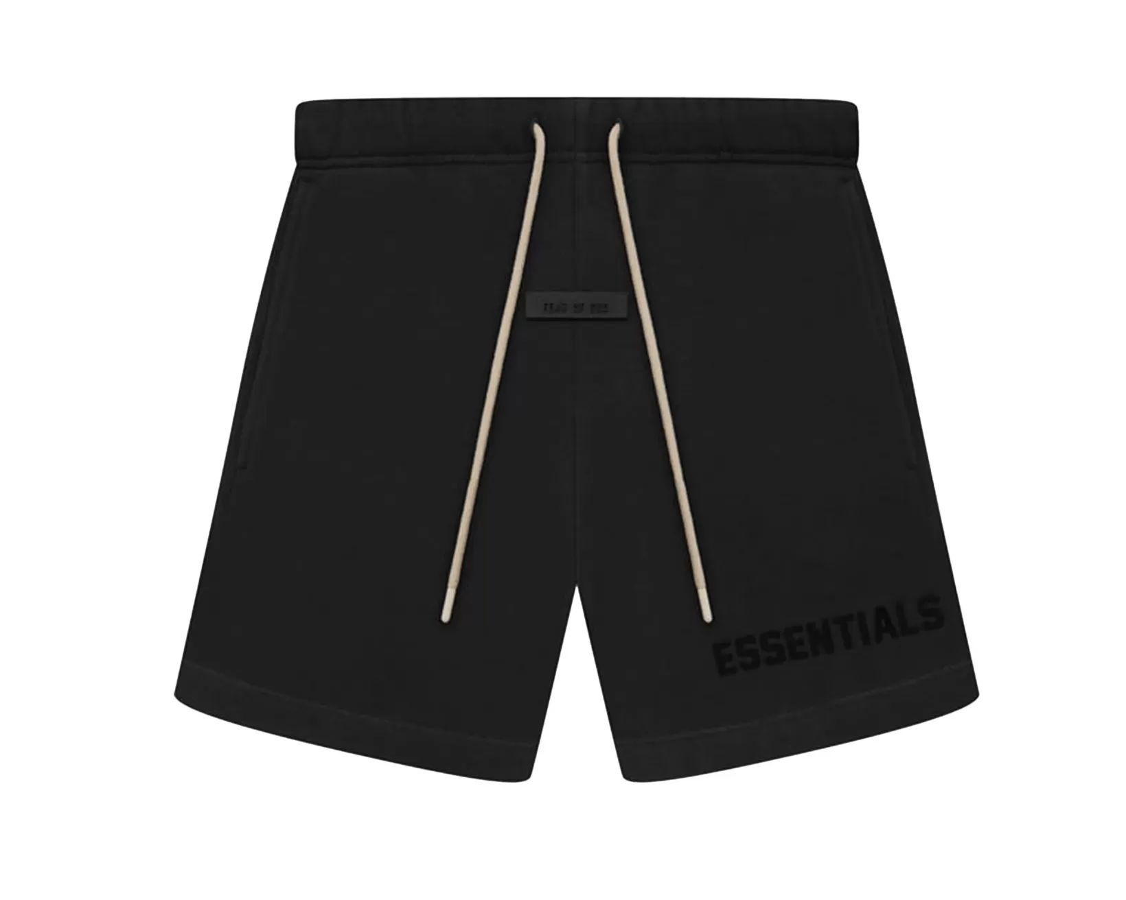 Fear of God Essentials Black Bonded Sweat Shorts (Jet Black)