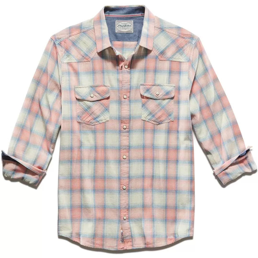 Flag & Anthem Men's Wooster Vintage Washed Plaid Snap Shirt