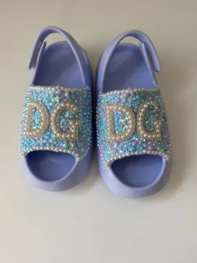 GIRLS BLUE PEARLS AND THINGS SHOES