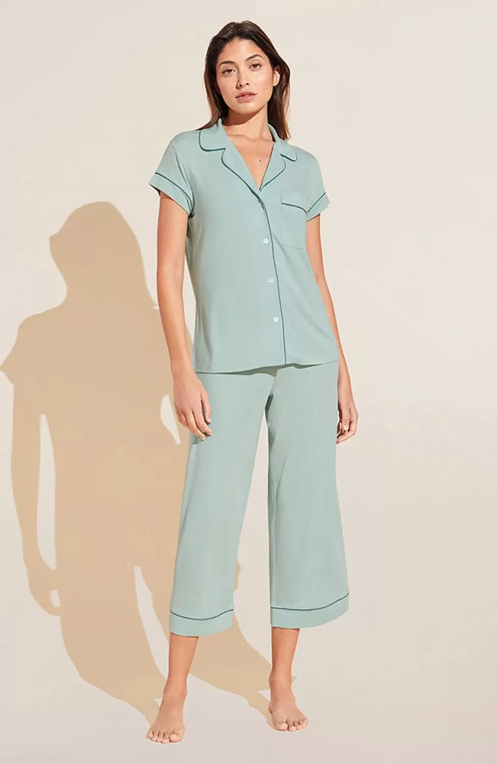 Gisele The Tencel Modal Crop Pajama Set