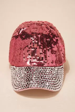 Gloria Sequin and Rhinestone Cap