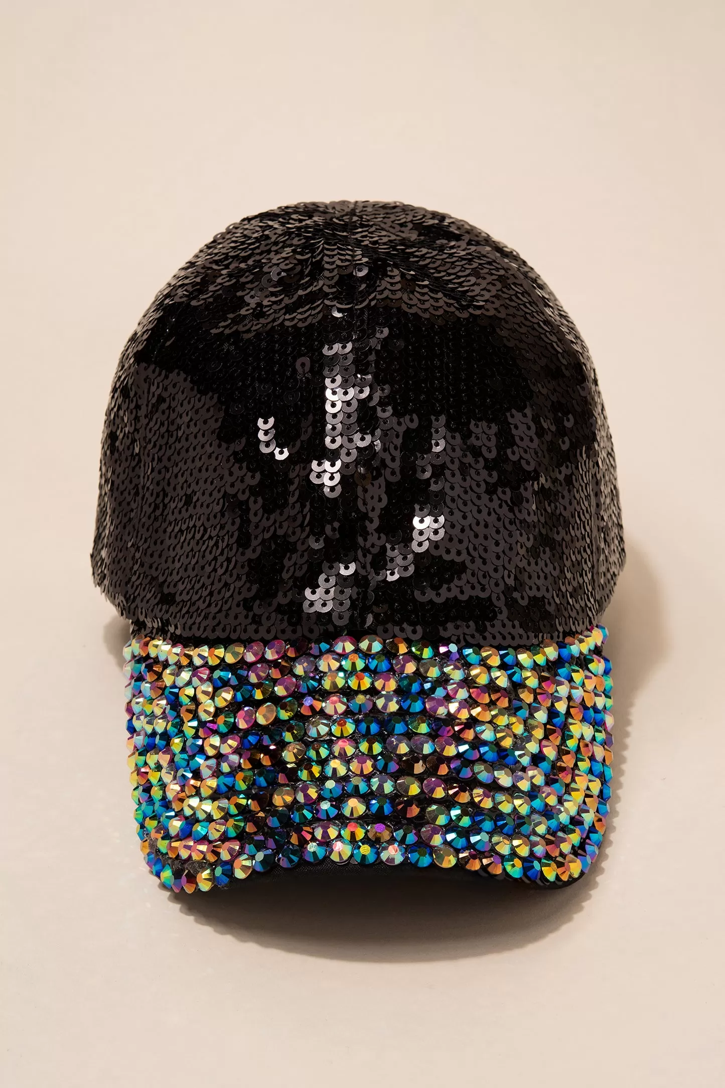 Gloria Sequin and Rhinestone Cap