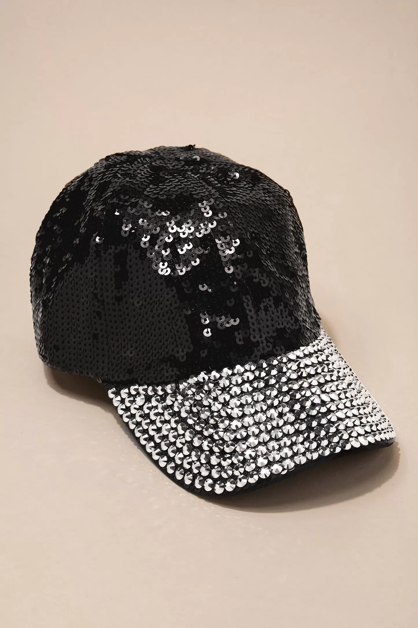 Gloria Sequin and Rhinestone Cap